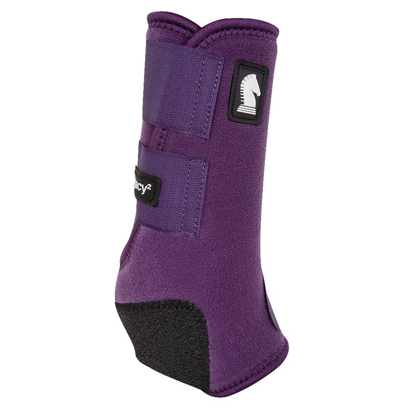 Classic Equine Legacy2 Horse Hind Protective Sport Boots EGGPLANT