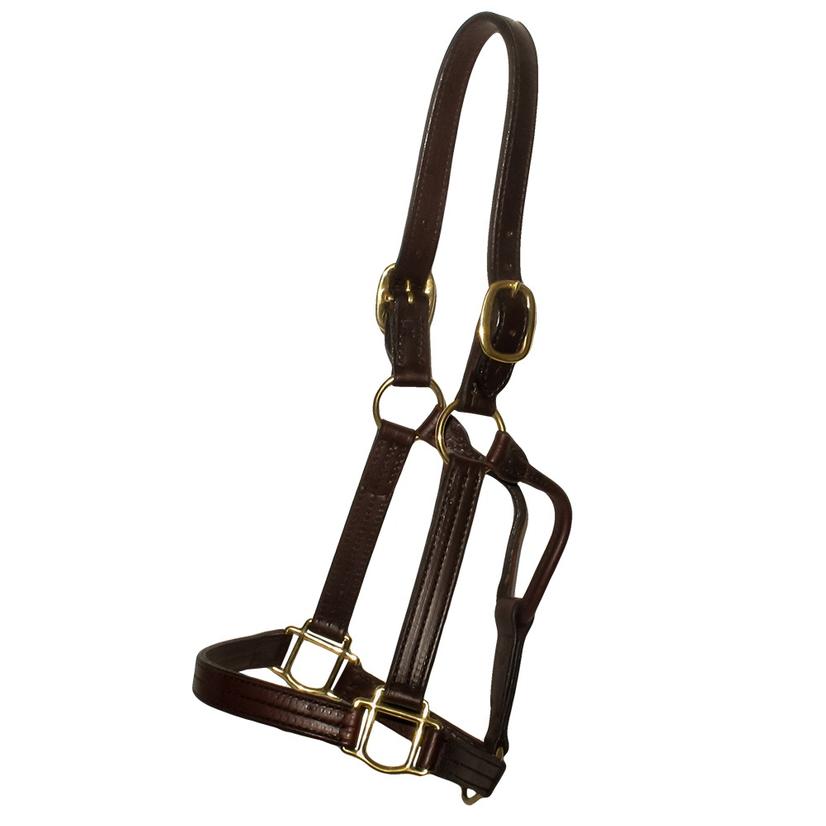  Stt Leather Track Halter - Full Size