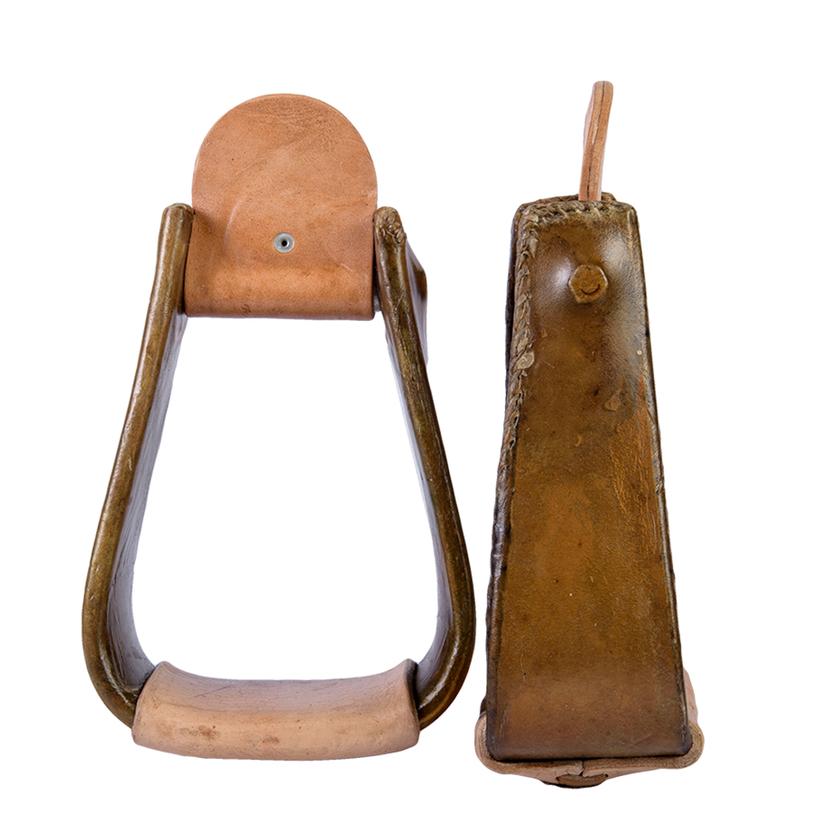  Stt Laced Edge Rawhide Roper Stirrups 3 