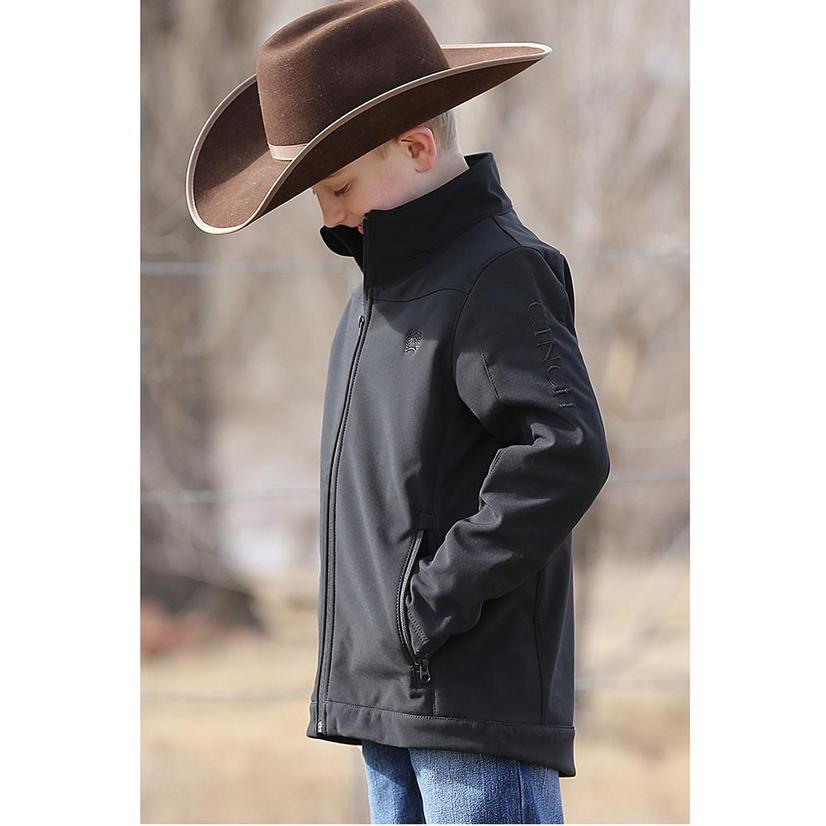 Cinch Boy's Black Bonded Jacket