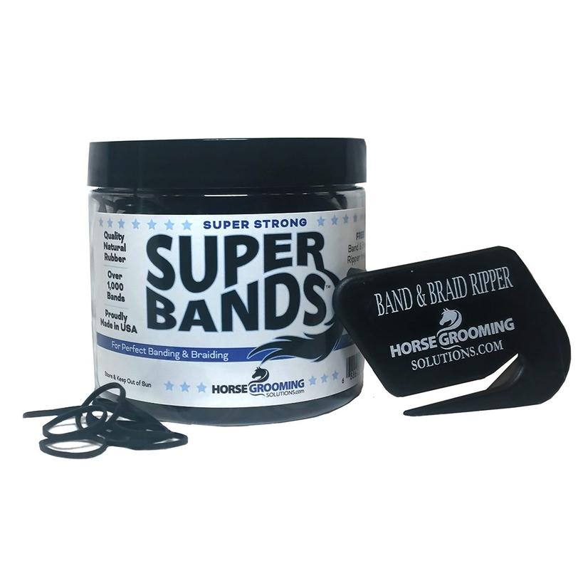 Super Bands Mane Bands with Cutter - Asst Colors BLACK