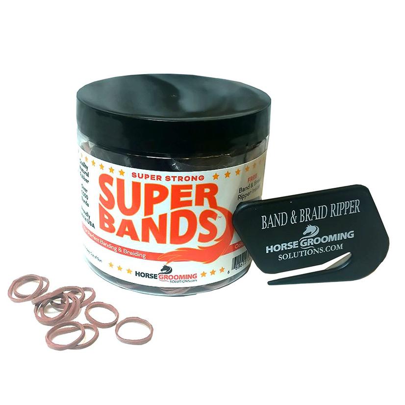 Super Bands Mane Bands with Cutter - Asst Colors RED