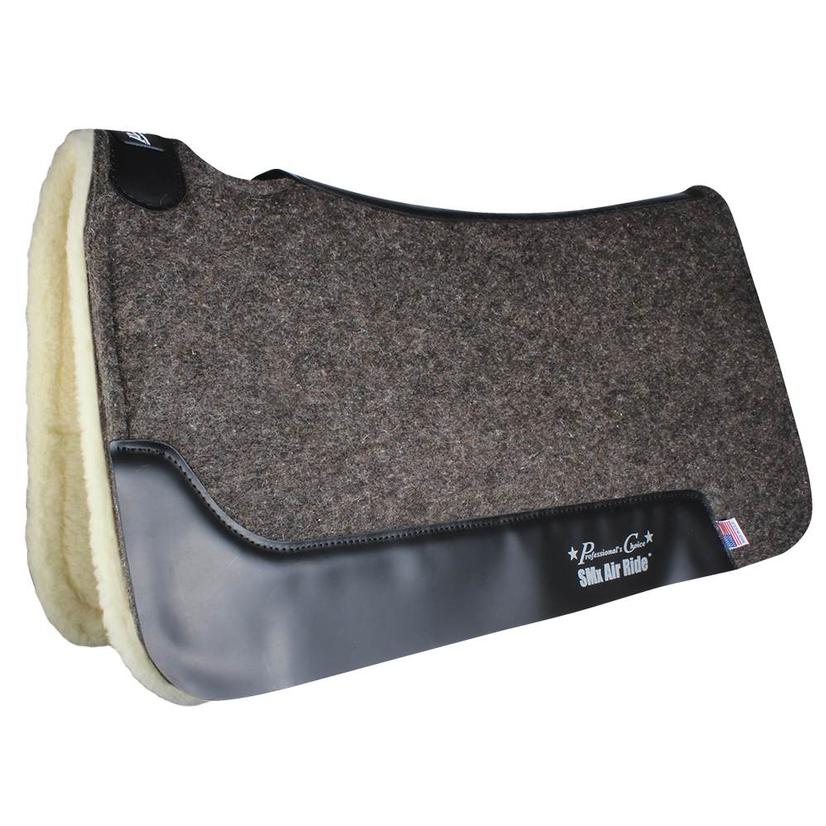  Professional Choice Cowboy Air Ride Roper Pad Fleece Bottom - Charcoal 31.5 