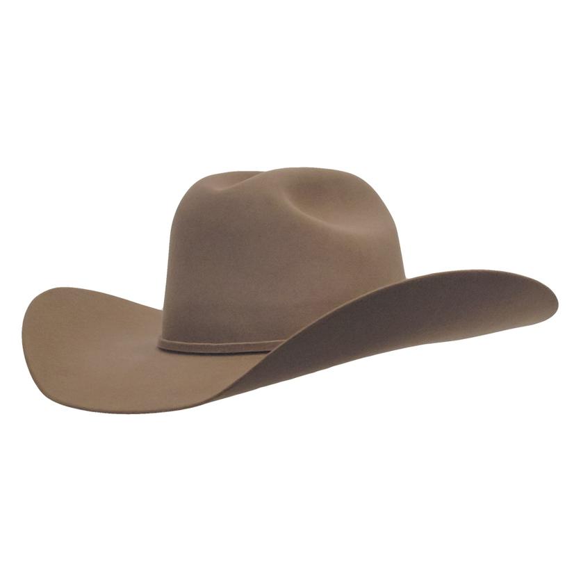  Rodeo King Low Rodeo 5x Tan Belly Felt Cowboy Hat