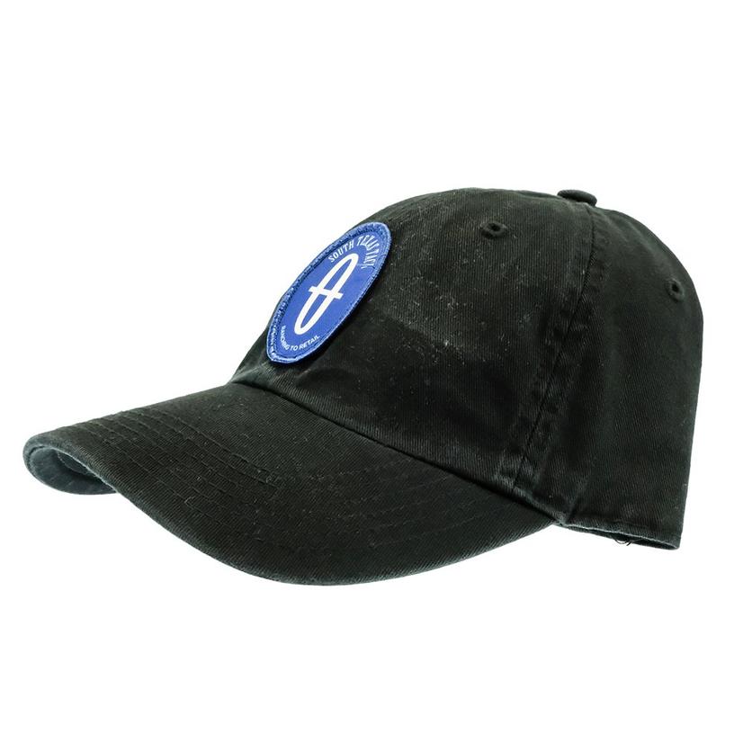  Stt Blue Oval Patch Black Cap