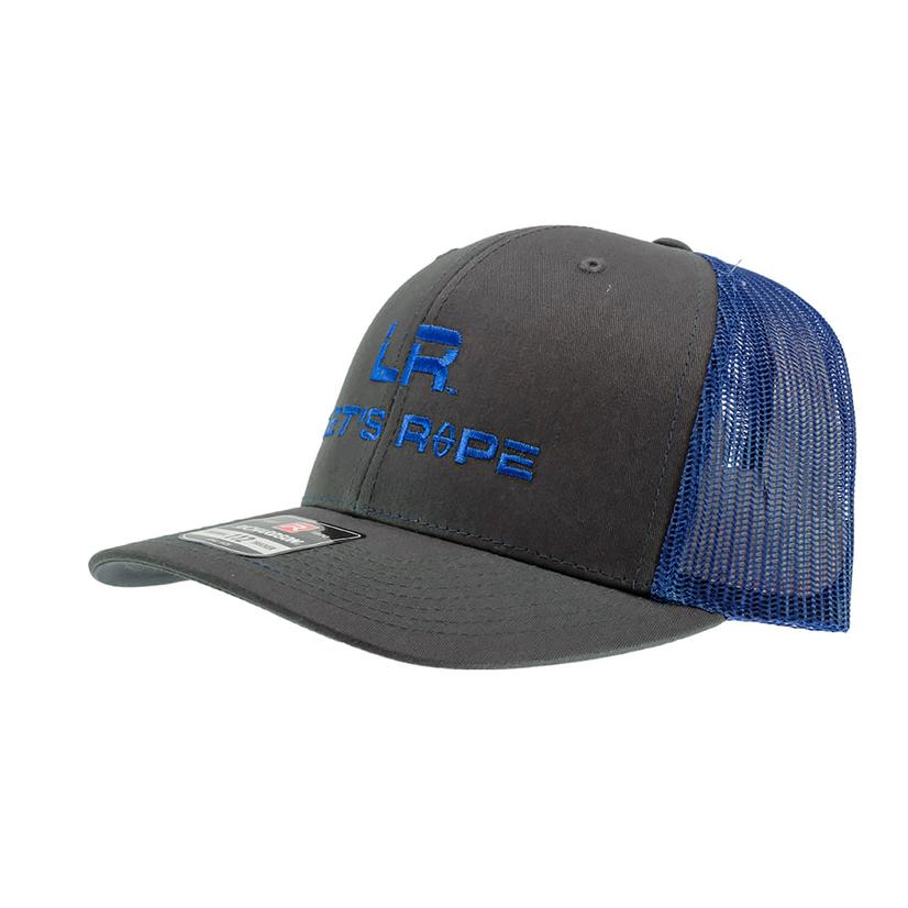 Let's Rope Royal Blue Logo And Grey Mesh Back Cap