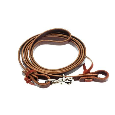 STT Premium Latigo 8' Roping Rein with Snap - 1/2