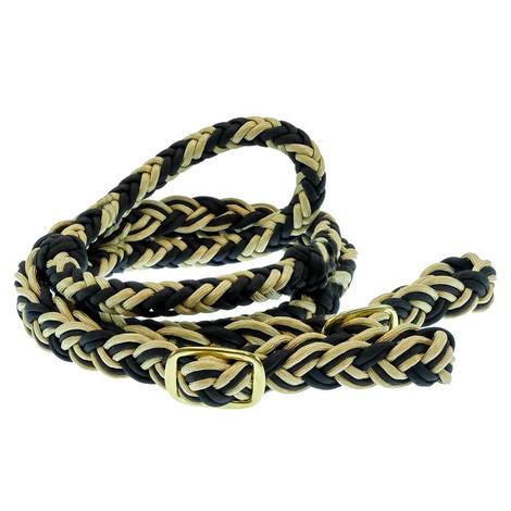 Mustang Cable Knotted Barrel Reins Assorted Colors