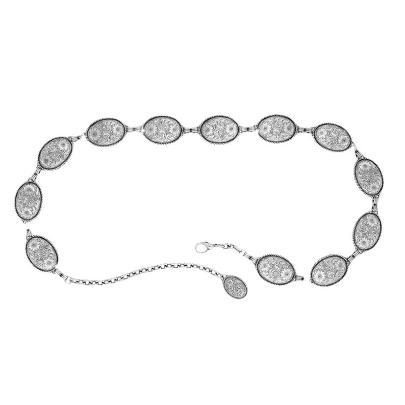  Tony Lama Silver Concho Link Women's Western Belt