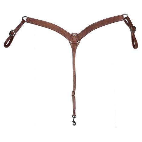 STT Leather Roughout Oiled Breast Collar 2