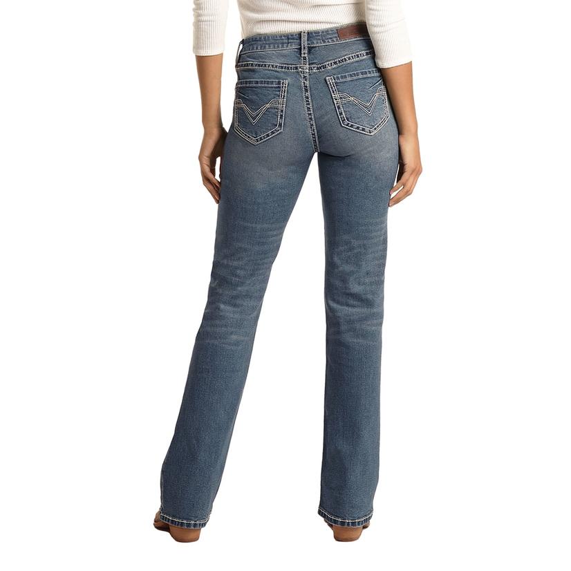 Rock & Roll Extra Stretch Light Vintage Bootcut Women's Jeans