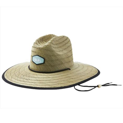 Huk Beach Glass Running Lakes Straw Hat 