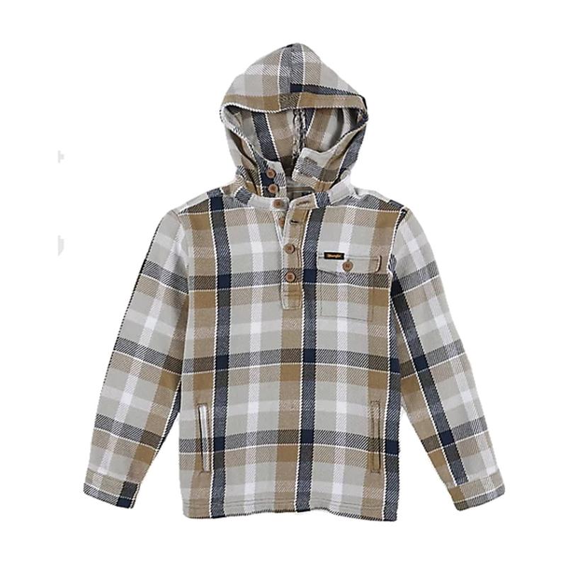  Wrangler Sesame Plaid Boys Pullover