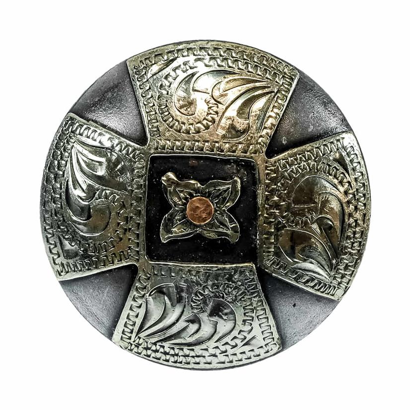  South Texas Tack 4 Corner Flower Concho Set Of 6