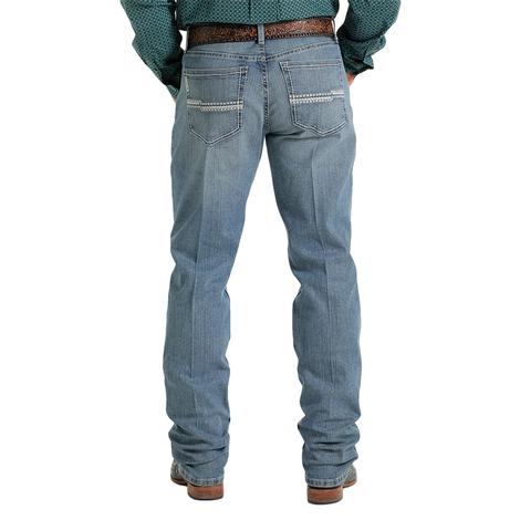 Cinch Jesse Mid Rise Slim Light Wash Straight Men's Jeans