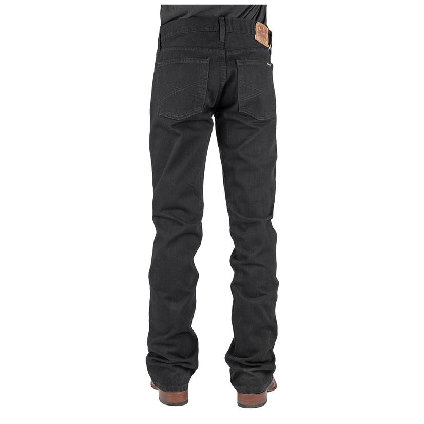  Stetson Black Slim Fit Straight Leg Men's Jeans
