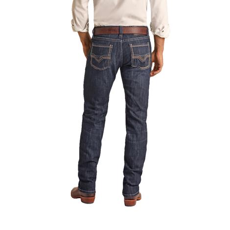 Rock & Roll Cowboy Revolver Dark Wash Men's Jeans