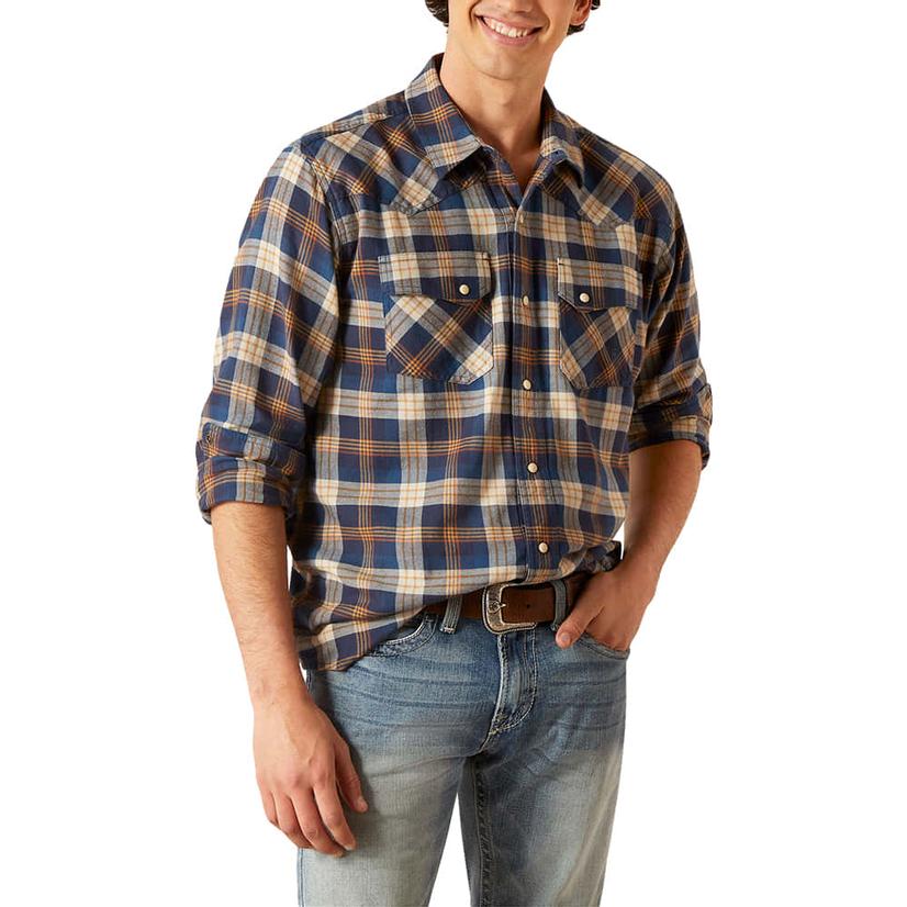  Ariat Muir Woods Trail Honey Retro Men's Long Sleeve Shirt