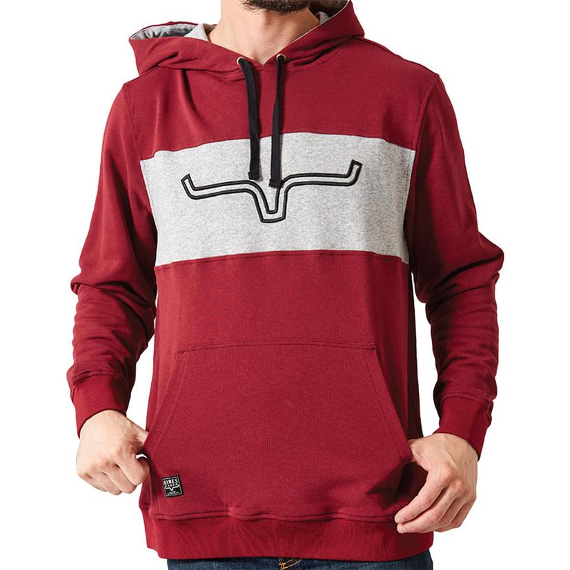  Kimes Ranch Burgundy Ripon Men's Hoodie