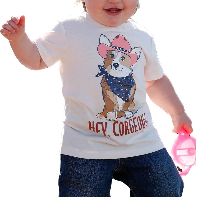  Cruel Girl Hey Corgeous Toddler Girls Tee