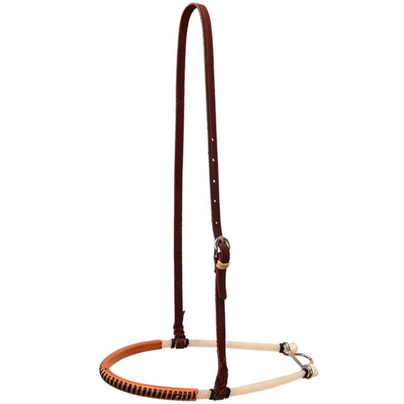 STT Laced Leather Double Rope Noseband Light or Dark Oil LIGHT_OIL