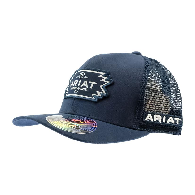  Ariat Blue Southwest Patch Cap