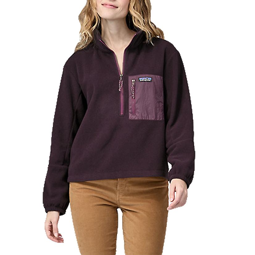  Patagonia Plum Microdini 1/2 Zip Women's Pullover