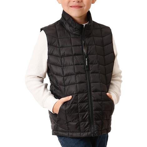 Roper Crushable Black Lightweight Boy's Vest