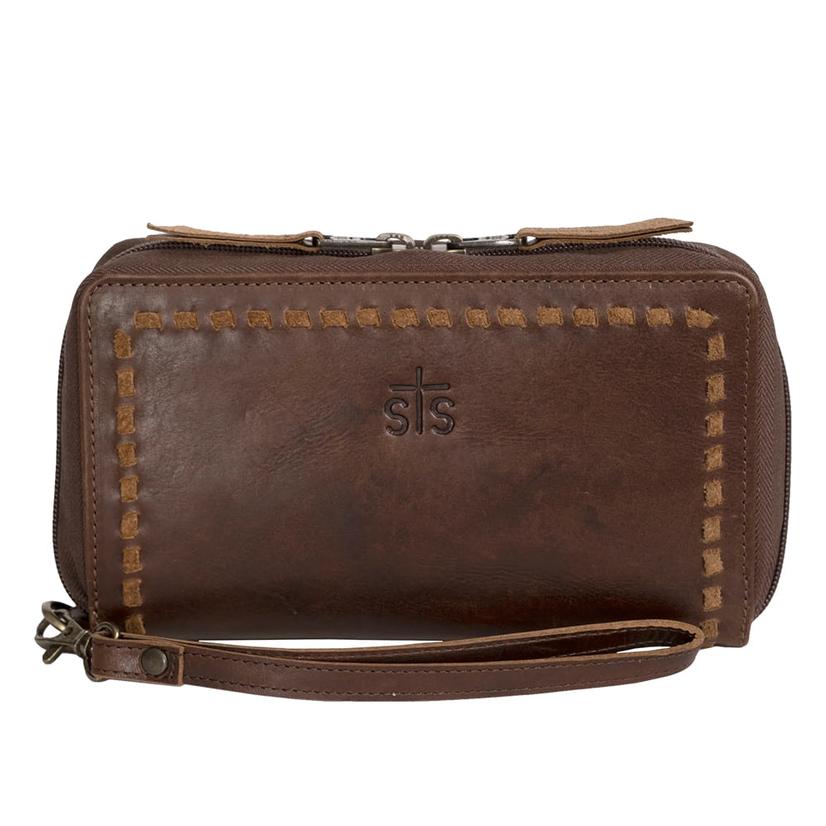  Sts Ranchwear Catalina Croc Brown Kacy Organizer