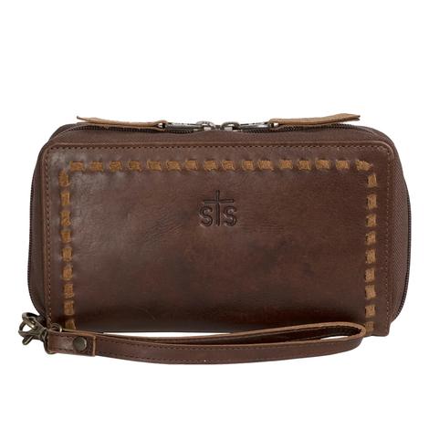 STS Ranchwear Catalina Croc Brown Kacy Organizer 