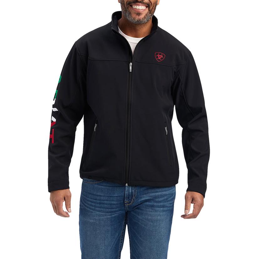  Ariat Black Team Mexico Zip Front Men's Jacket