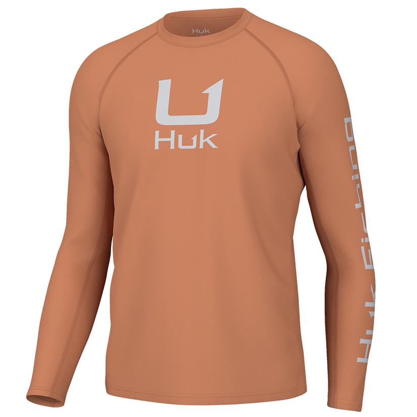  Huk Icon Sunburn Graphic Long Sleeve Men's Shirt