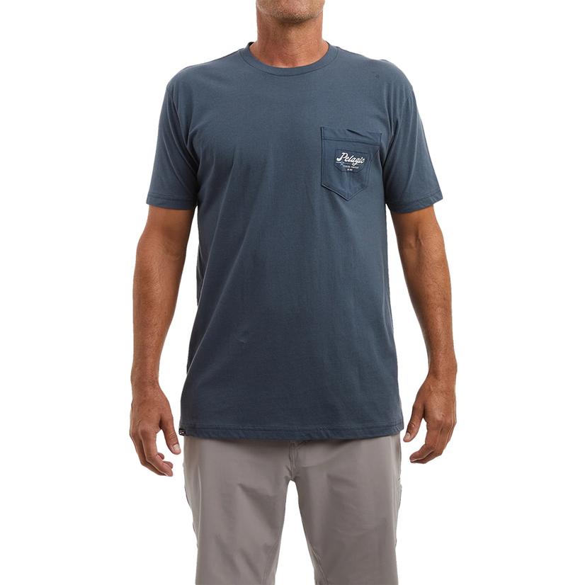  Pelagic Premium Pocket Blue Men's Short Sleeve Graphic Tee