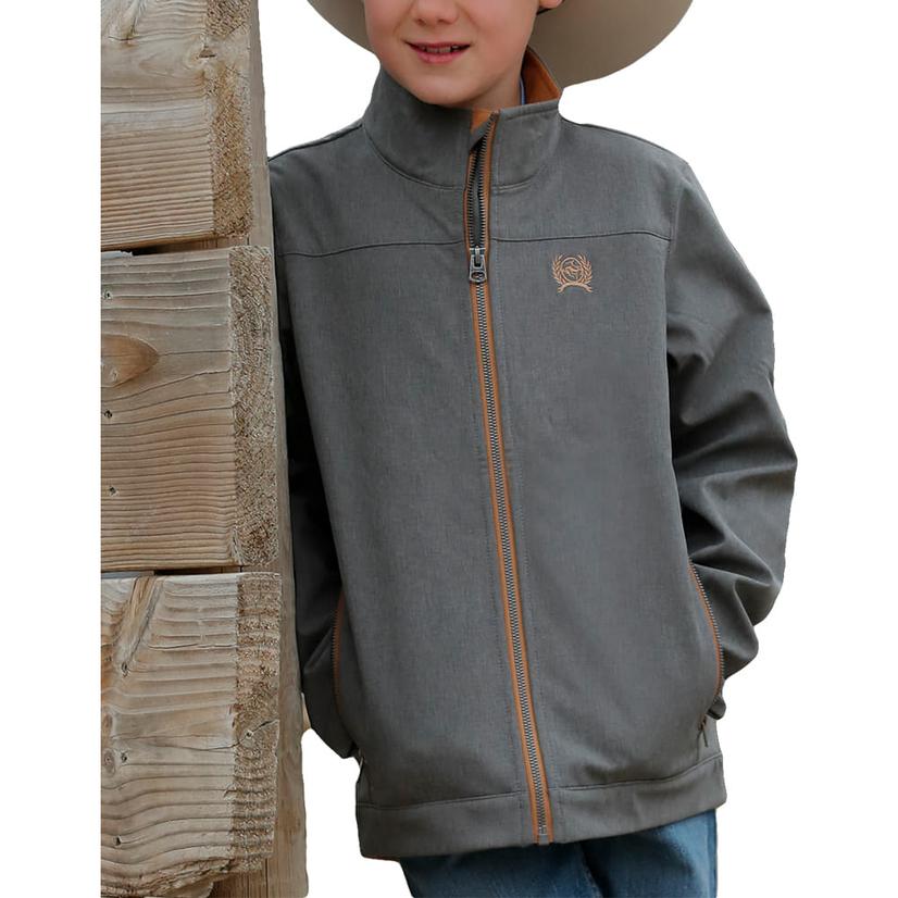  Cinch Grey Metaluxe Bonded Boy's Jacket