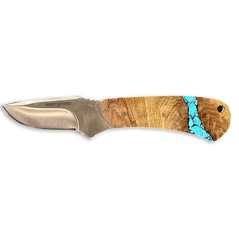  Whiskey Bent Knives Turquoise River Mini Skinner Knife