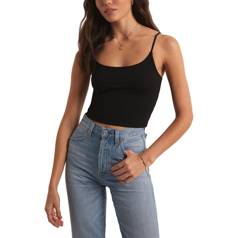 Z Supply Maderia So Smooth Women's Cami BLACK