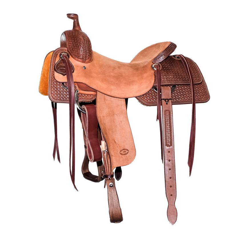  Stt Half Natural Roughout Half Small Weave Tool Ranch Cutter Saddle