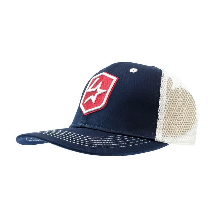  Lone Star Rope Company Navy And White Trucker Cap