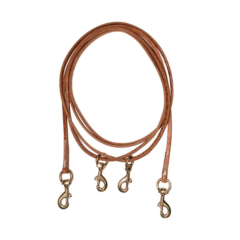  Stt Natural Leather Draw Reins
