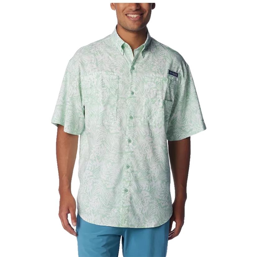  Columbia New Mint Super Tamiami Short Sleeve Men's Shirt