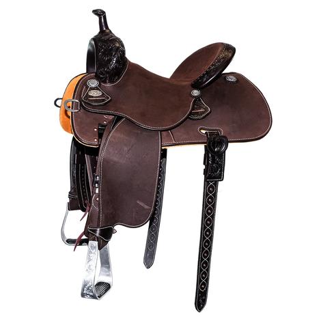 Martin Saddlery 71 Stingray Chocolate Eighth Sunflower Tool 13.5