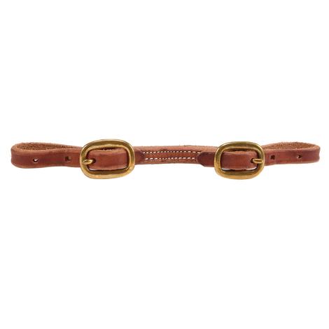 Stitched Leather Curb Strap