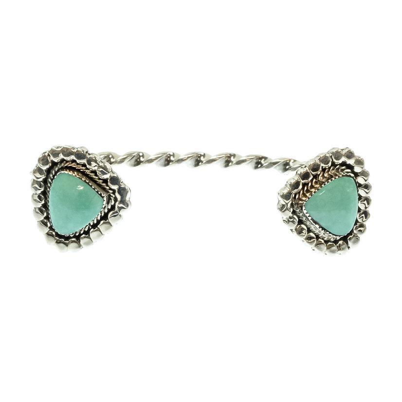  Irvin Tsosie Native American Navajo Sterling Silver Turquoise Bracelet Cuff