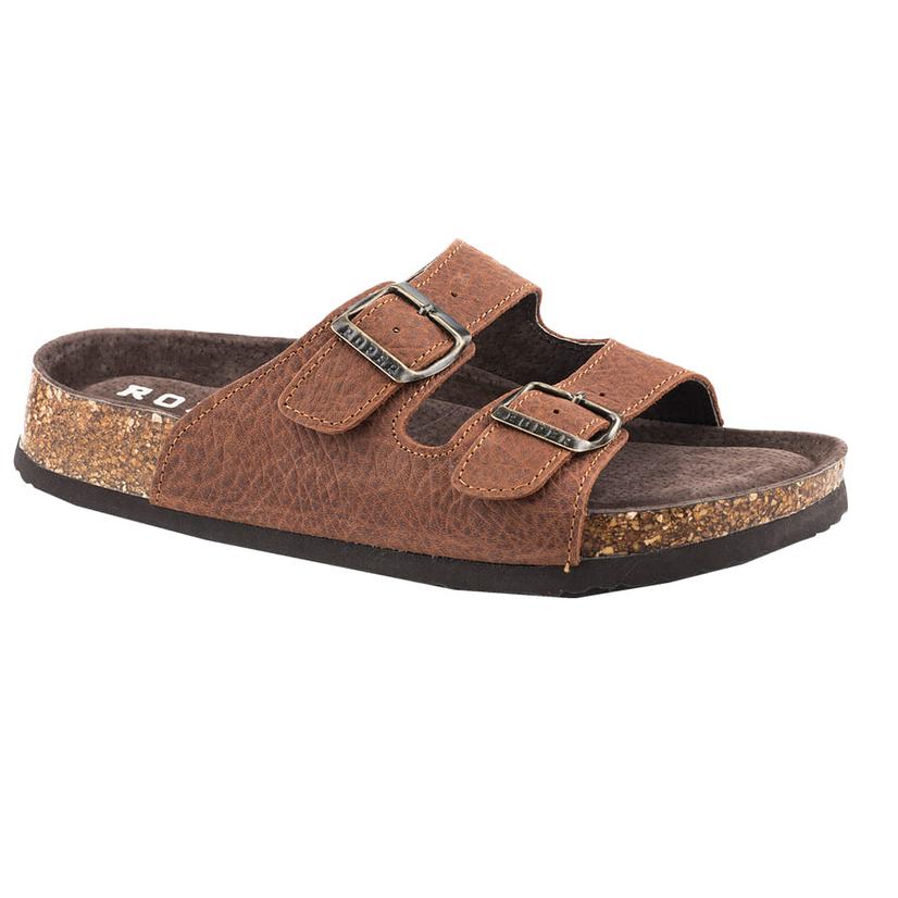  Roper Women's Tan Tumbled Leather Sandal