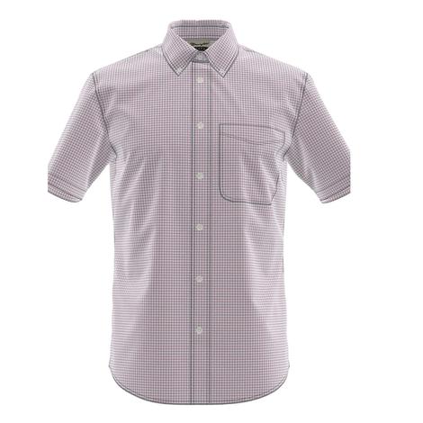 Wrangler Riata Dress Red Plaid Short Sleeve Button-Down Men's Shirt