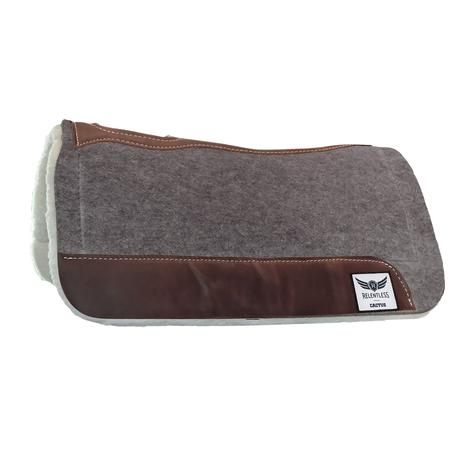 Cactus Saddlery Relentless Extreme Gel Wool Felt Fleece Saddle Pad - 1