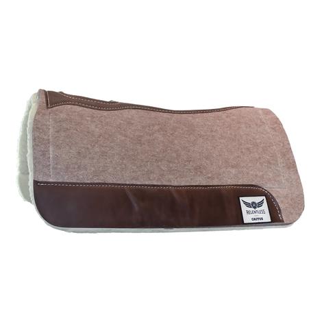 Cactus Saddlery Relentless Extreme Gel Wool Felt Fleece Saddle Pad - 1