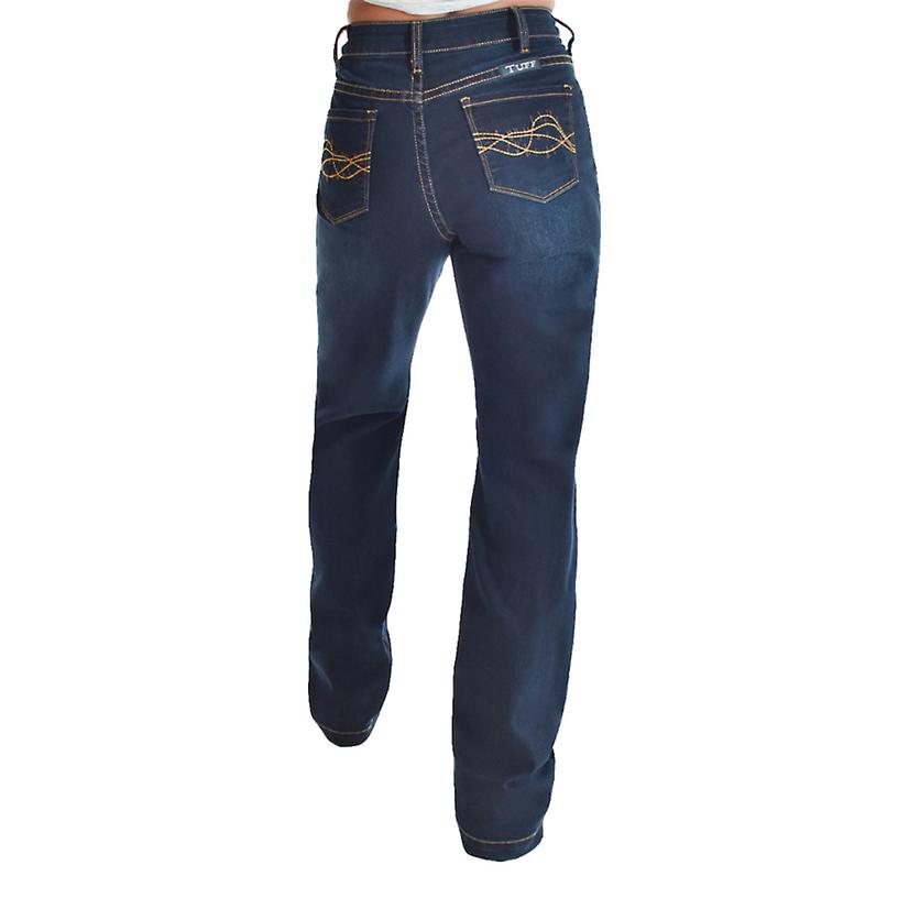 Cowgirl Tuff Women's Flex High Rise Indigo Bootcut Jeans