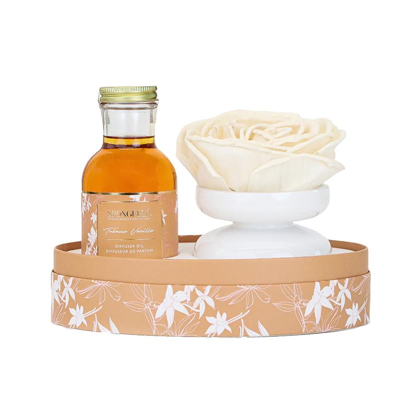  Spongelle Reserve Floret Diffuser Gift Set Tobacco Vanilla