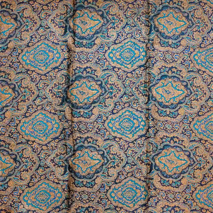  Wyoming Traders Blue And Gold Paisley Wild Rag